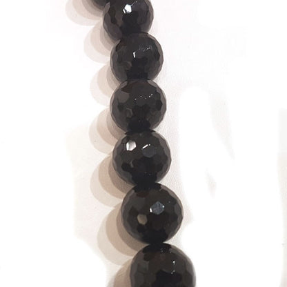Onyx Kugelstrang 14 mm facettiert  - 1
