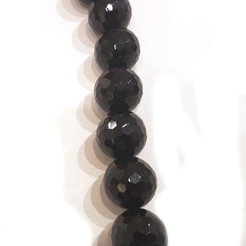 Onyx Kugelstrang 14 mm facettiert  - 1