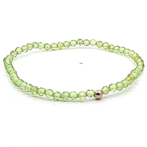 Peridot Armband facettiert 3 mm  - 1
