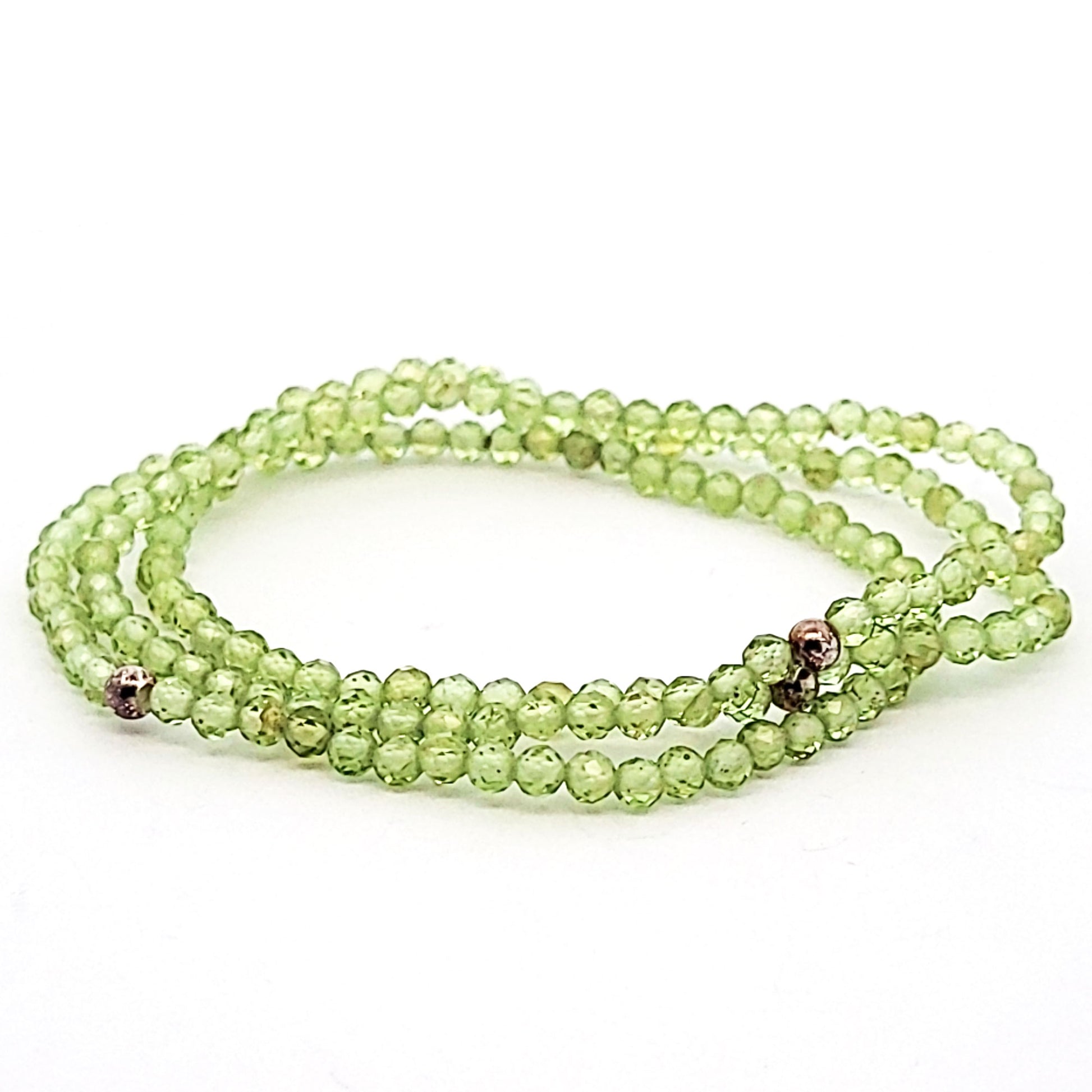 Peridot_Kugelarmband_facettiert_3mm_