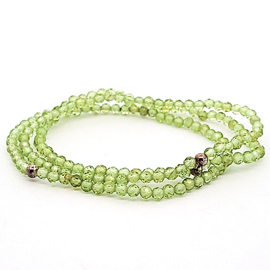 Peridot_Kugelarmband_facettiert_3mm_