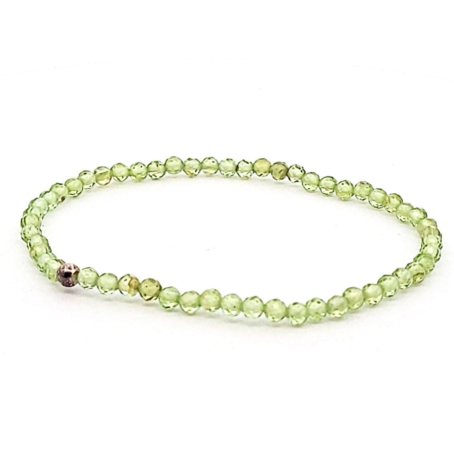 Peridot_Kugelarmband_facettiert_3mm_