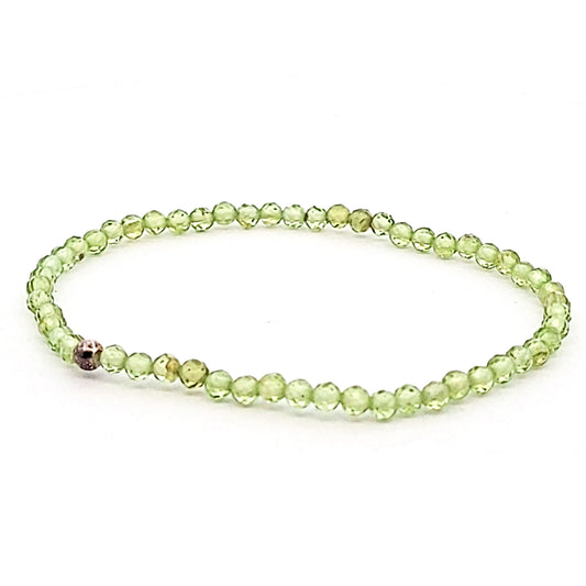 Peridot_Kugelarmband_facettiert_3mm_