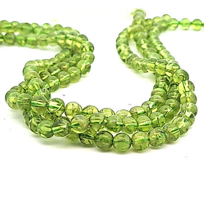 Peridot Kugelstrang 6 mm  - 2