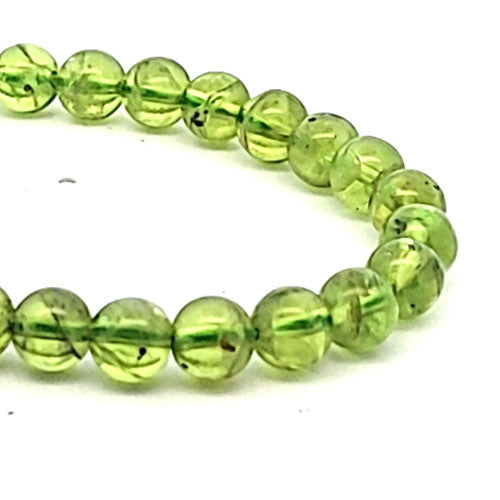 Peridot Kugelstrang 6 mm  - 3