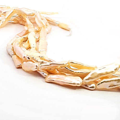 Perle lachs, Strang Fancy 15-20 x 7 mm  - 1