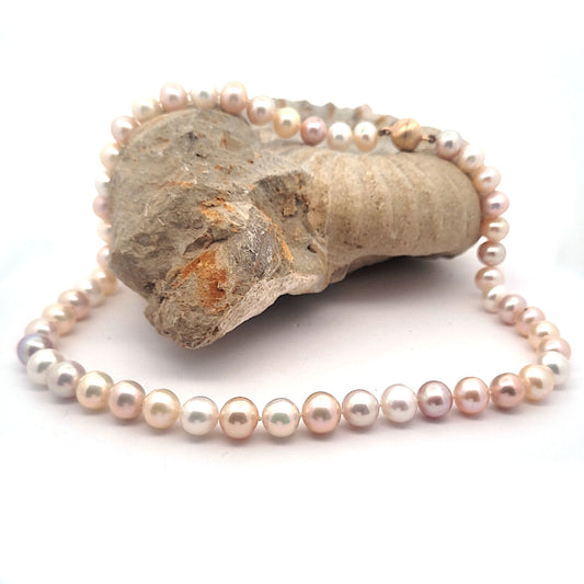 Perlenkette multicolor round 8 mm