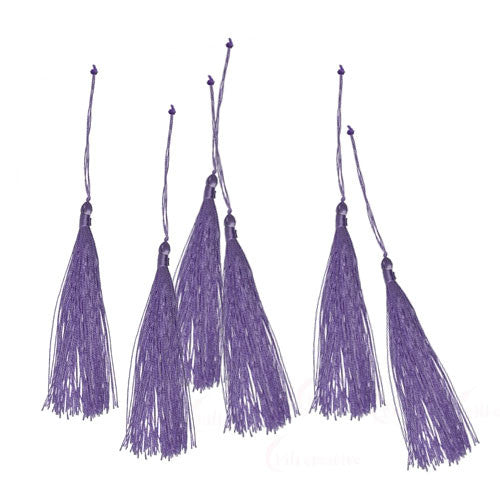 Quaste (Tassel) amethyst, 9,5cm (2 Stück)  - 1