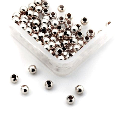 Quetschkugeln groß Silber, 100 Stück  - 1