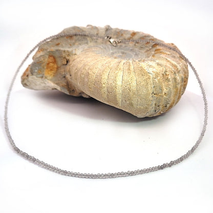 Rauchquarz Kugelkette 2 mm facettiert