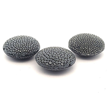 Stingray leather disc grey (1 piece)