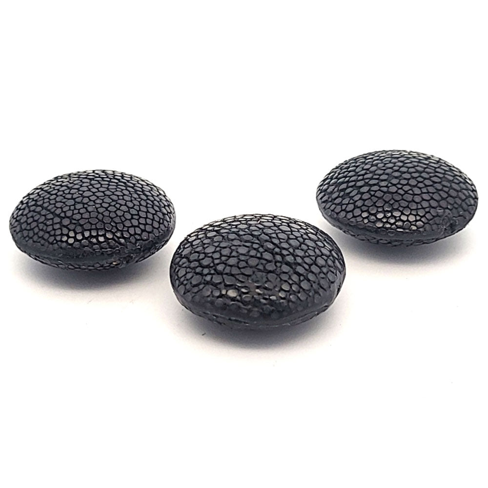 Stingray leather disc black (1 piece)
