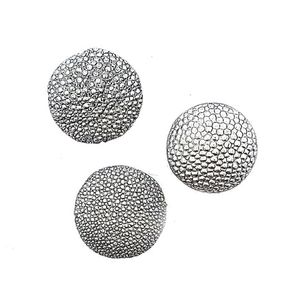 Rochenleder Disc silber (1 Stück) by Steindesign