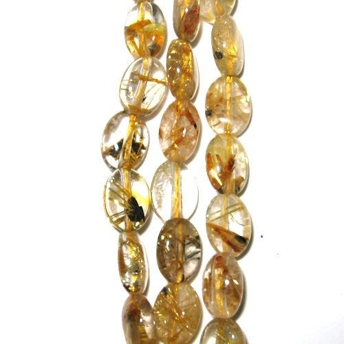 Rutilquarz oval 7 x 10mm  - 1