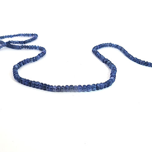 Sapphire, button strand 3-4 mm, gradient
