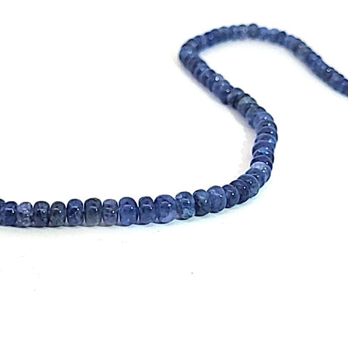 Sapphire, button strand 3-4 mm, gradient