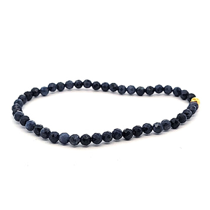Saphir Kugelarmband 4 mm facettiert  