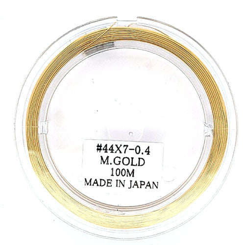 Schmuckdraht goldfarben, 0,4 mm, 100 m Rolle  - 1