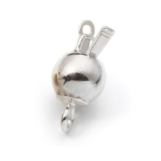 Ball clasp, silver