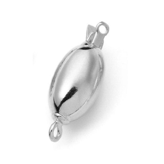 Oval clasp, silver