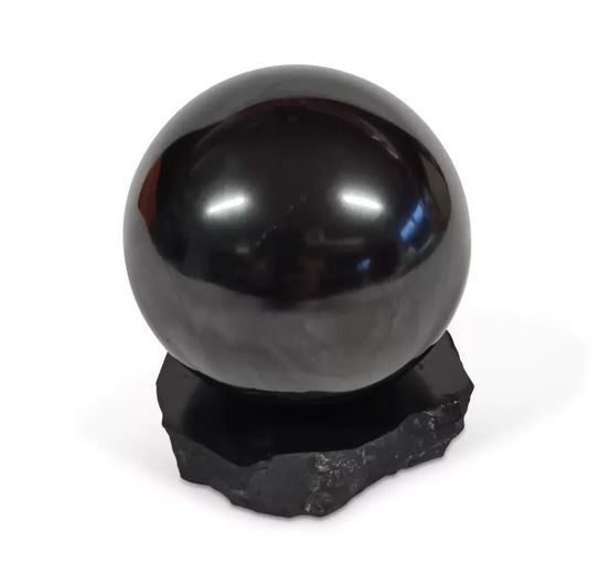 Shungit-Schungit Kugel-Untersetzer mittel  - 2