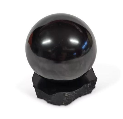 Shungit-Schungit Kugel-Untersetzer mittel  - 2