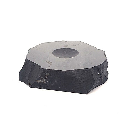 Schungit (Shungit) Kugel-Untersetzer mittel  - 1