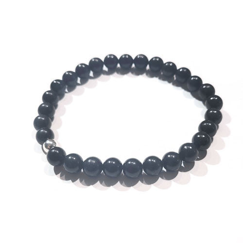 Shungit-Schungit Armband 6mm  - 1