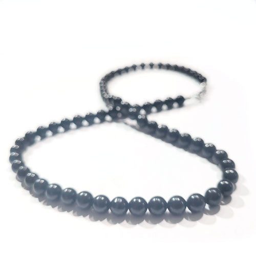 Shungit-Schungit Kette 6mm  - 2