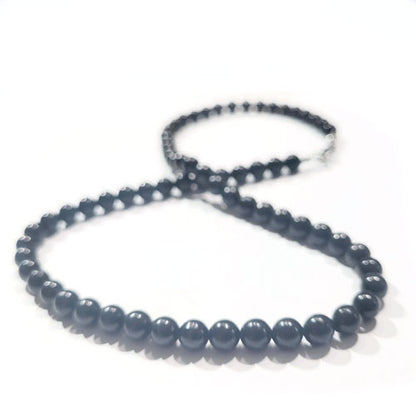 Shungit-Schungit Kette 6mm  - 2