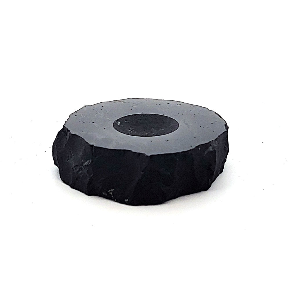 Schungit (Shungit) Kugel-Untersetzer klein by Schungit-Welt