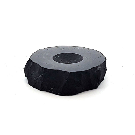 Schungit (Shungit) Kugel-Untersetzer klein by Schungit-Welt