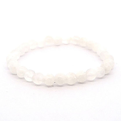 Selenit Kugelarmband 6 mm  - 1