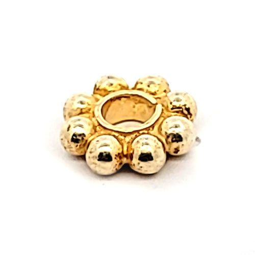 Silber-Bead Blumenrad, vergoldet  - 1