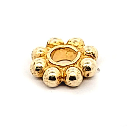 Silber-Bead Blumenrad, vergoldet  - 1