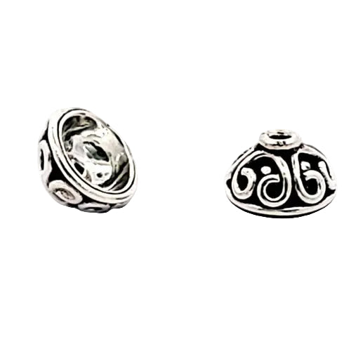 Silber-Element Kappen Ornamental (2 Stück)  - 2