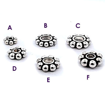 Silberbead Blumenrad  - 2