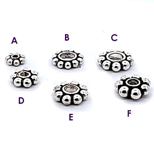 Silberbead Blumenrad  - 2