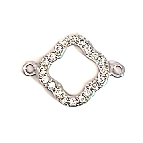 Silberelement rhodiniert mit Zirkonia  - 2