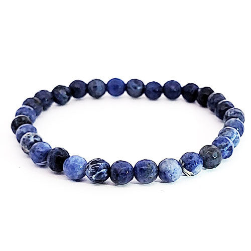 Sodalith Armband 6 mm facettiert  - 2