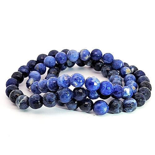 Sodalith Armband 8 mm facettiert  - 2