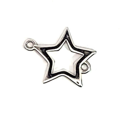 Stern Silberelement rhodiniert  - 1