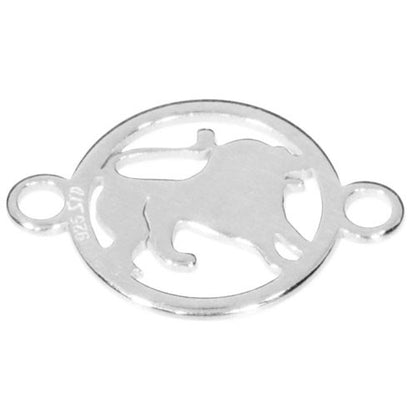 Sternzeichen Löwe mit zwei Ösen Silber  - 1