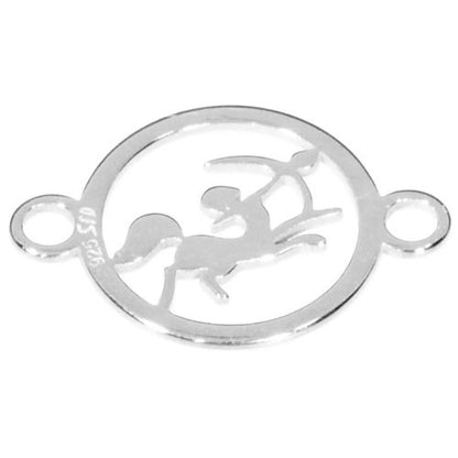 Sternzeichen Schütze mit zwei Ösen Silber  - 1