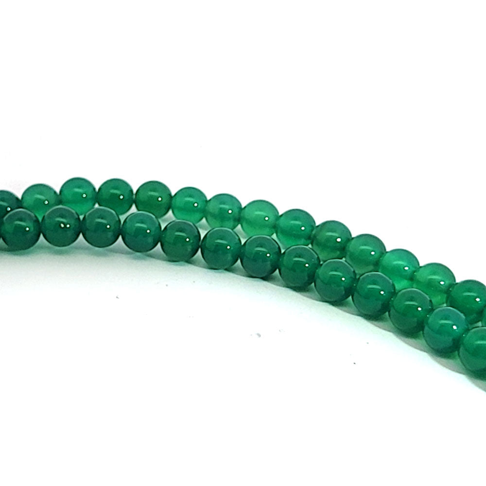 Achat grün, Kugelstrang 6 mm