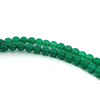 Achat grün, Kugelstrang 6 mm