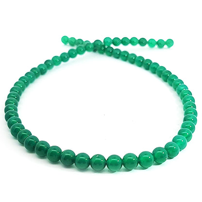 Achat grün, Kugelstrang 6 mm
