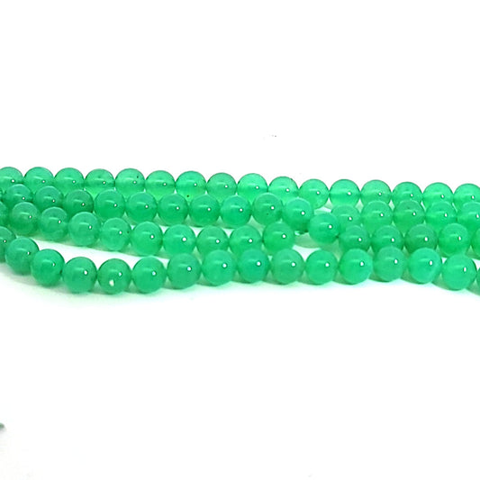 Chrysopras AA Kugelstrang 5 mm by Steindesign