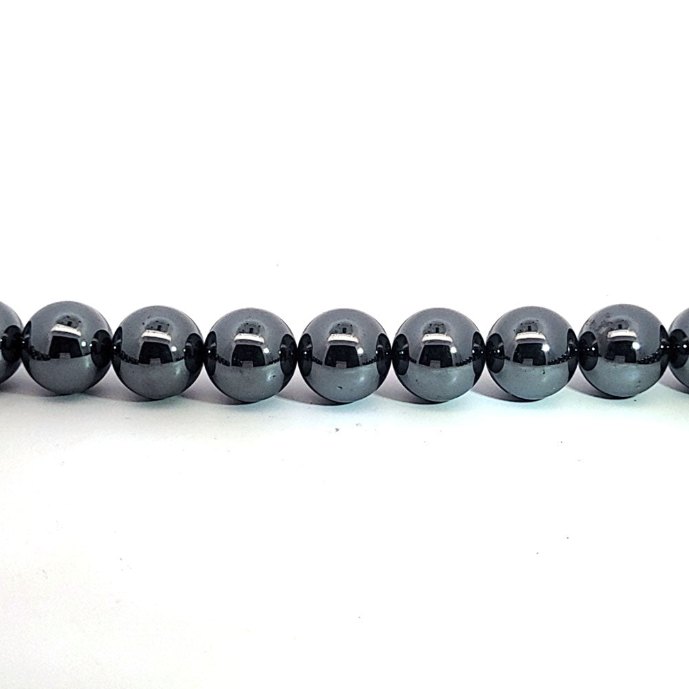 Hematite, spherical strand 12 mm