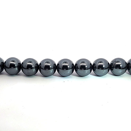 Hematite, spherical strand 12 mm